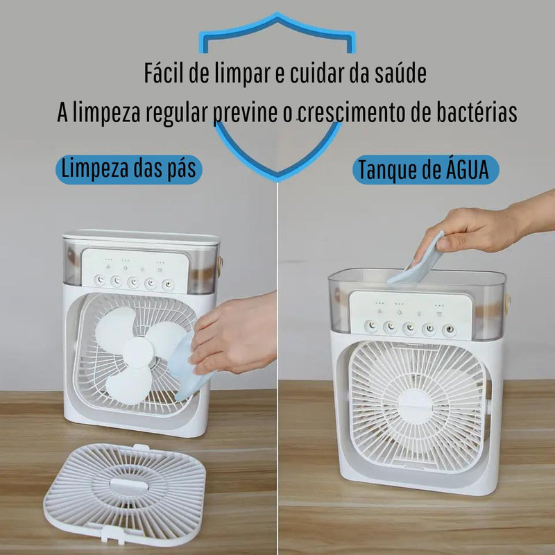 Mini Ar Climatizador e Umidificador Portátil - Cold Zone®